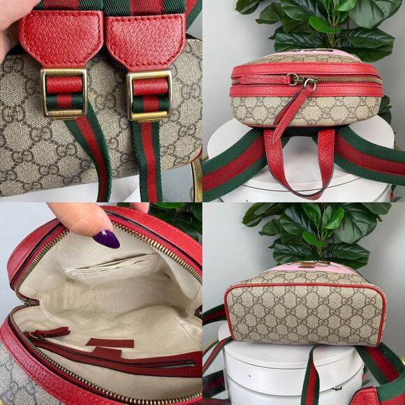 A8?✨Authentic GUCCI Bosco GG Supreme Embroidered Backpack Daypack Canvas main image 2